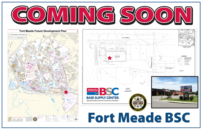 Fort Meade BSC coming soon!  Map of Fort Meade with star located at proposed spot - TBA